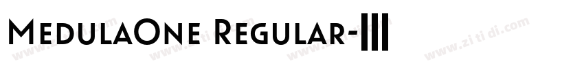 MedulaOne Regular字体转换